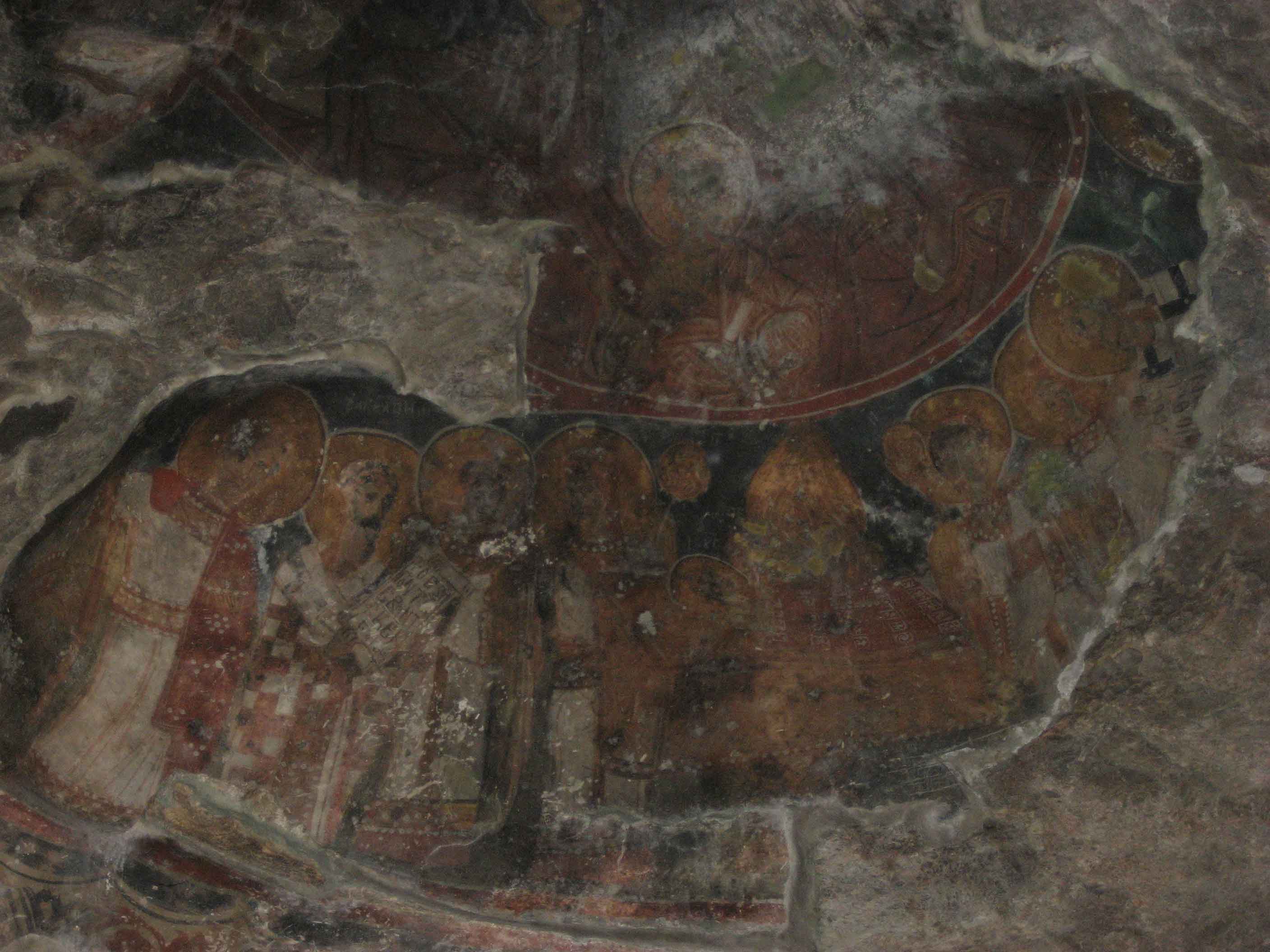 Frescoes in the Cave Church of St Spas near Visni