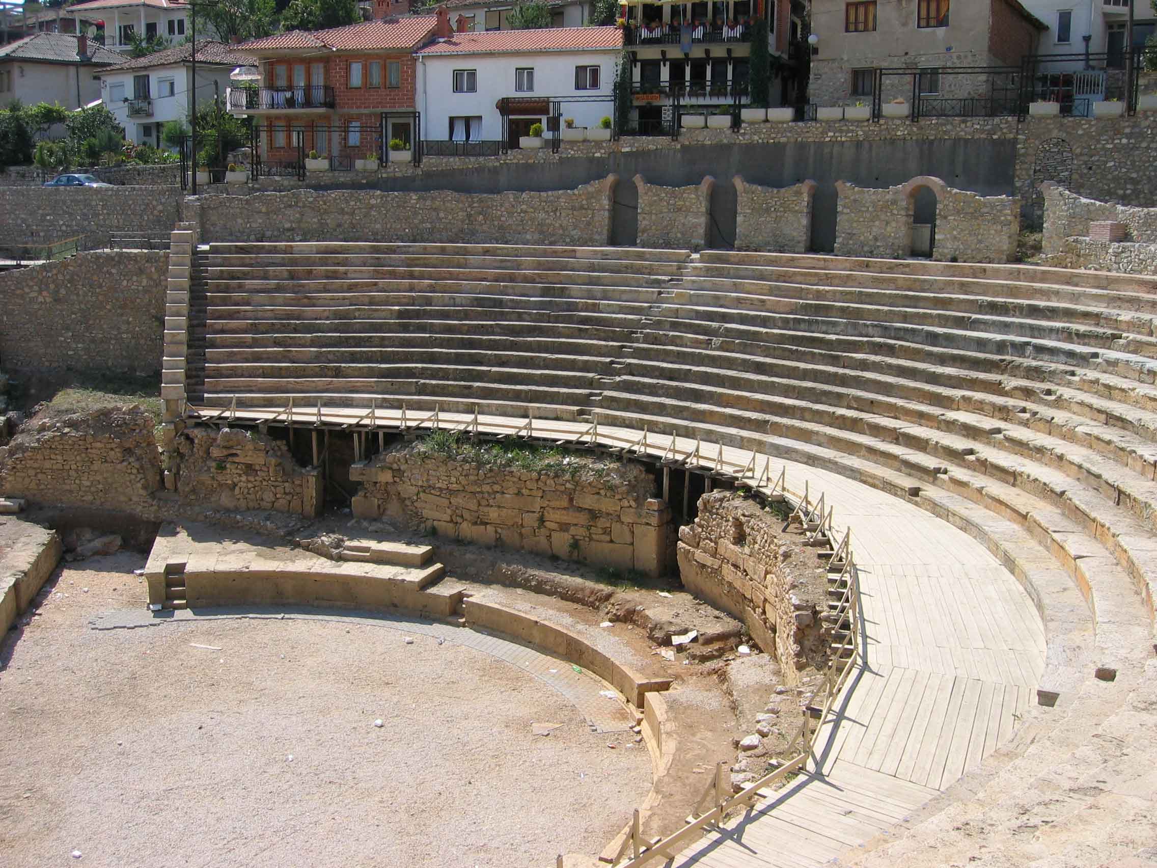 Antique Roman theater in Ohrid