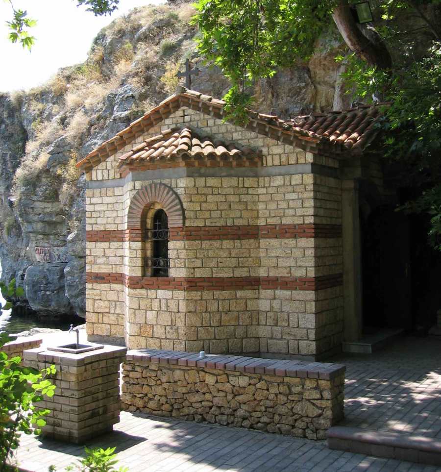 Cave Church St Bogorodica at Kaneo in Ohrid