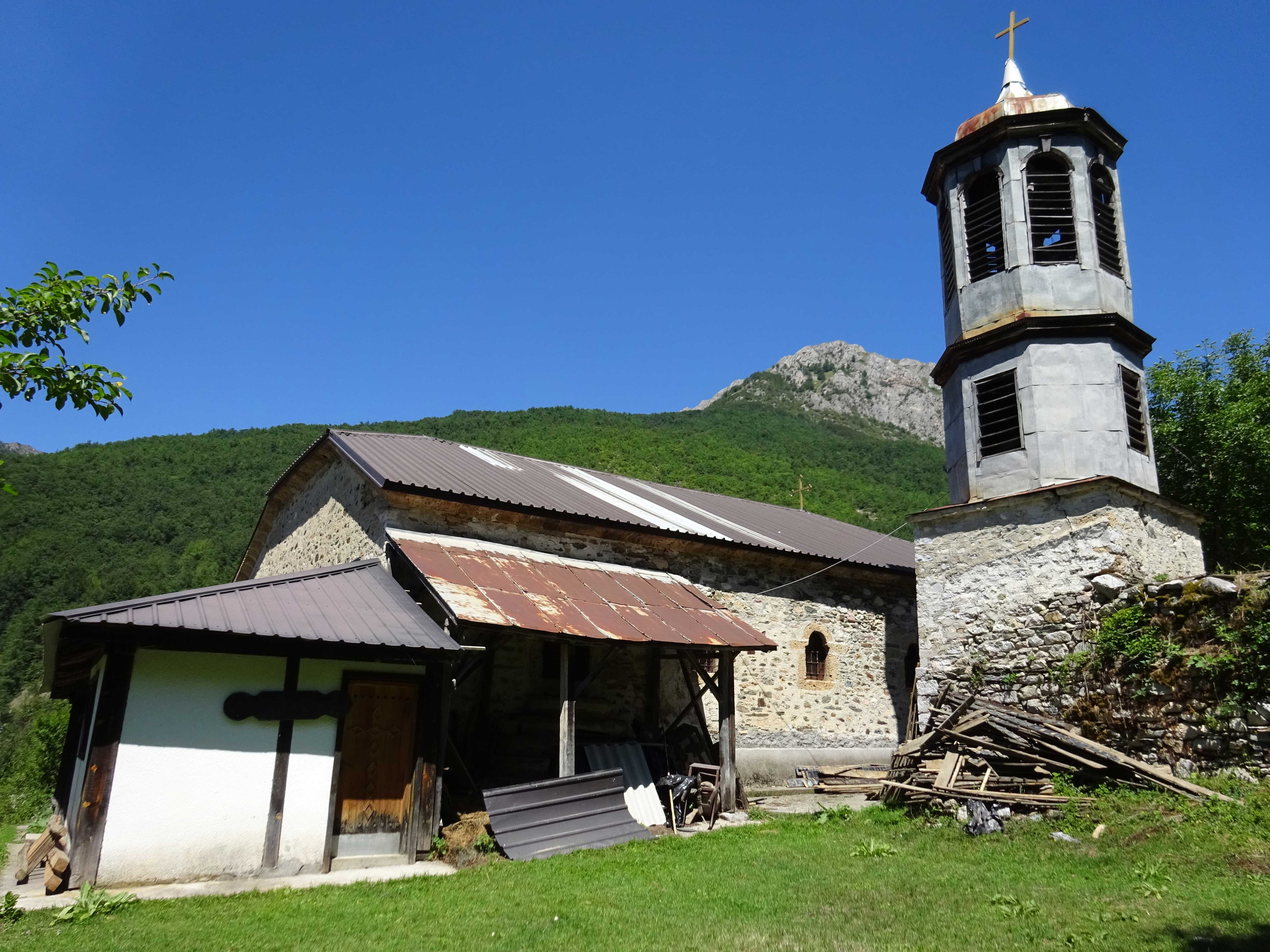 St Peter and Paul church in Tresonce in Mavrovo National Park