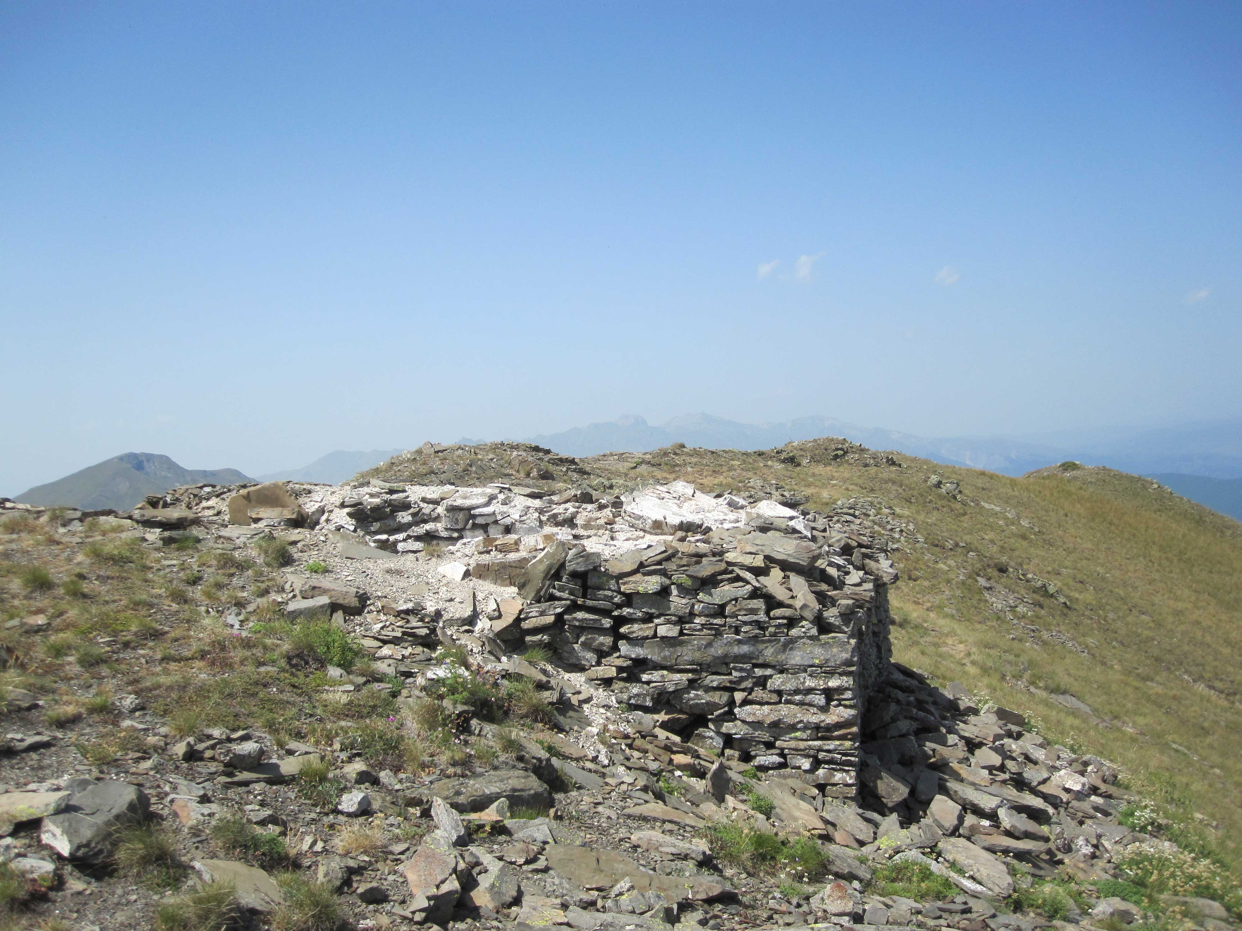Ruins of a church at Golem Krchin Peak in Mavrovo National Park