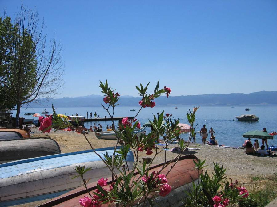Peshtani beach at Lake Ohrid