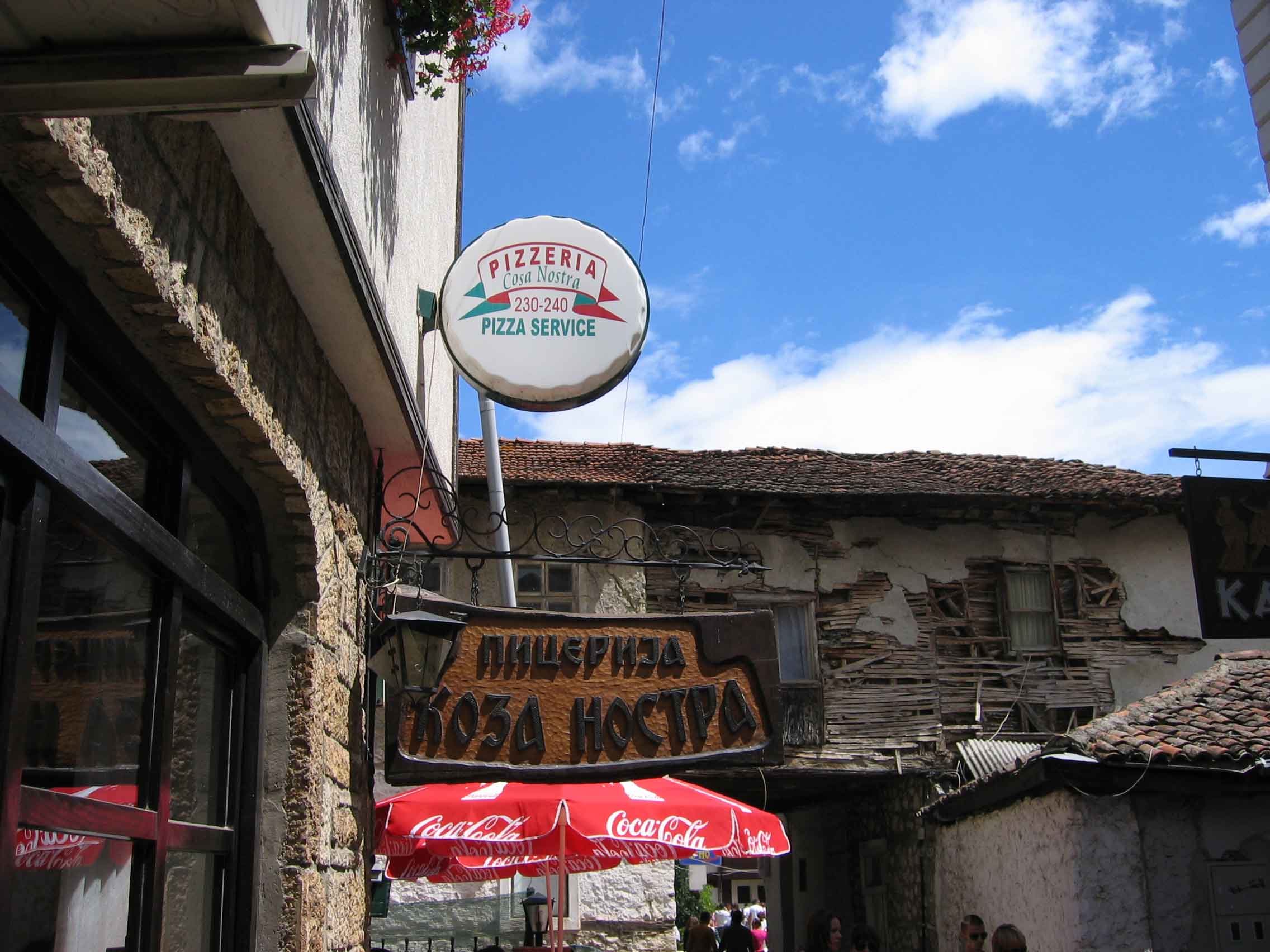 Restaurant Cosa Nostra pizzeria in Ohrid