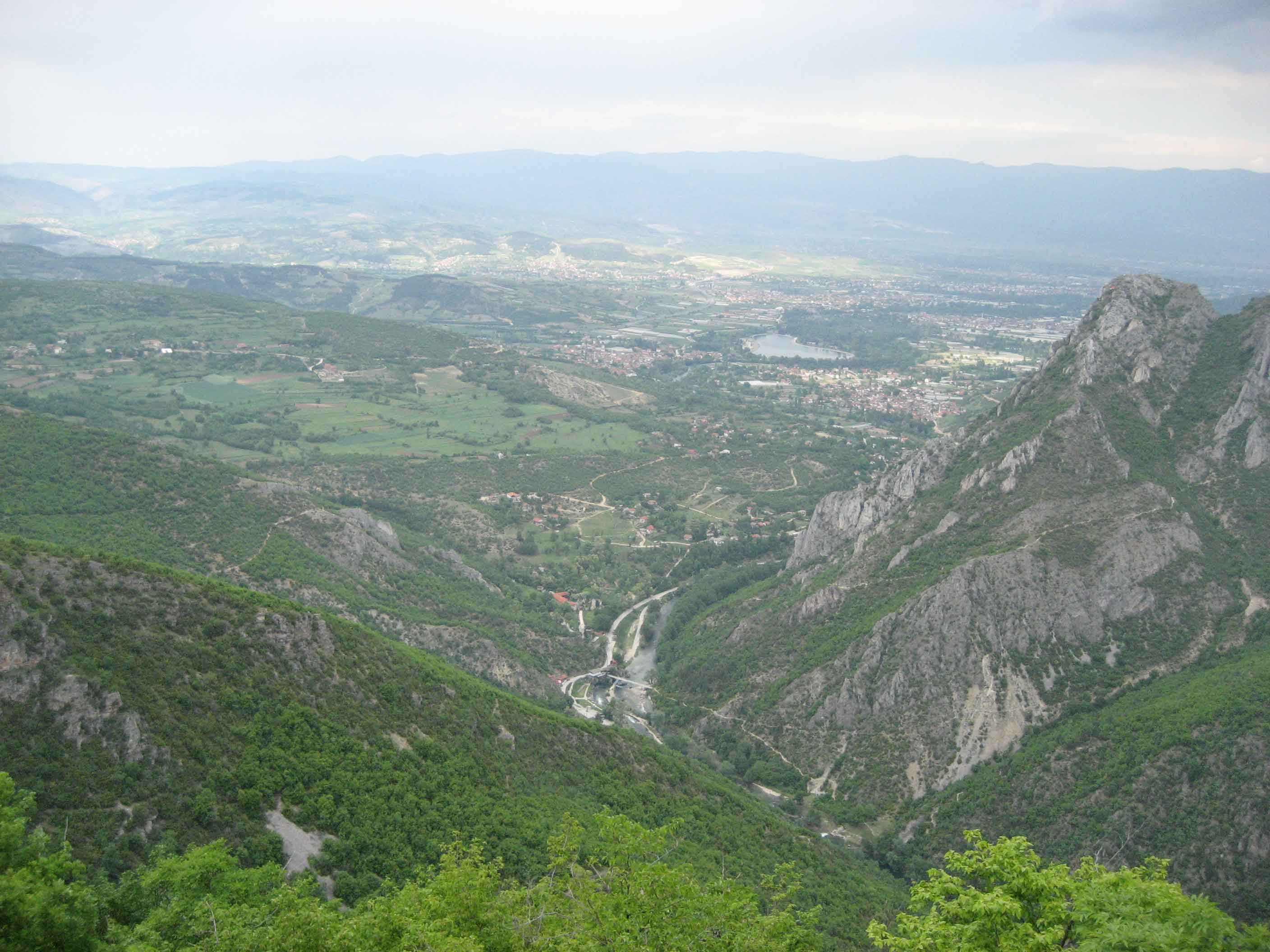 View from St Nedela during Matka hike