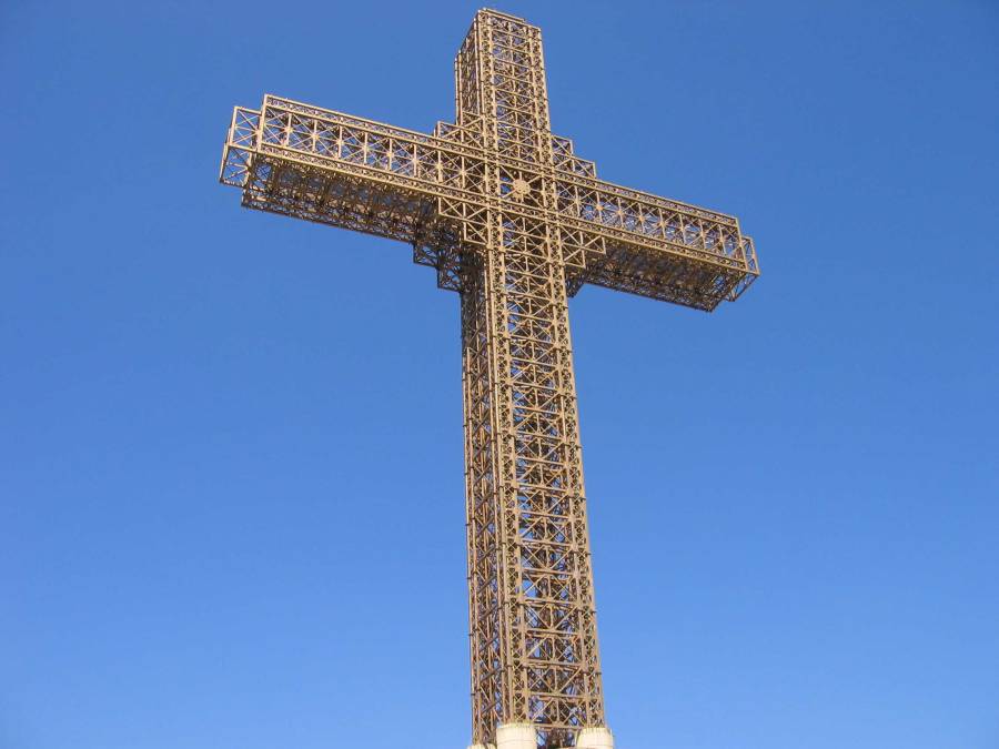 Millenium Cross on Mount Vodno in Skopje