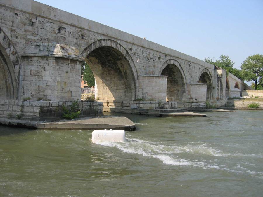 Stone Bridge or Kameni Most in Skopje