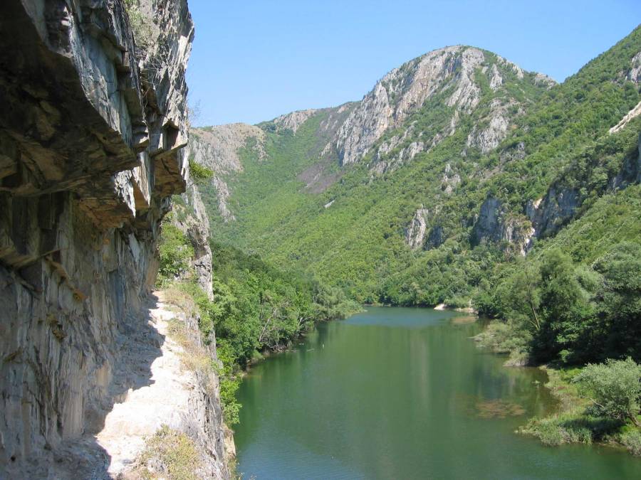 Hike along Matka Lake near Skopje