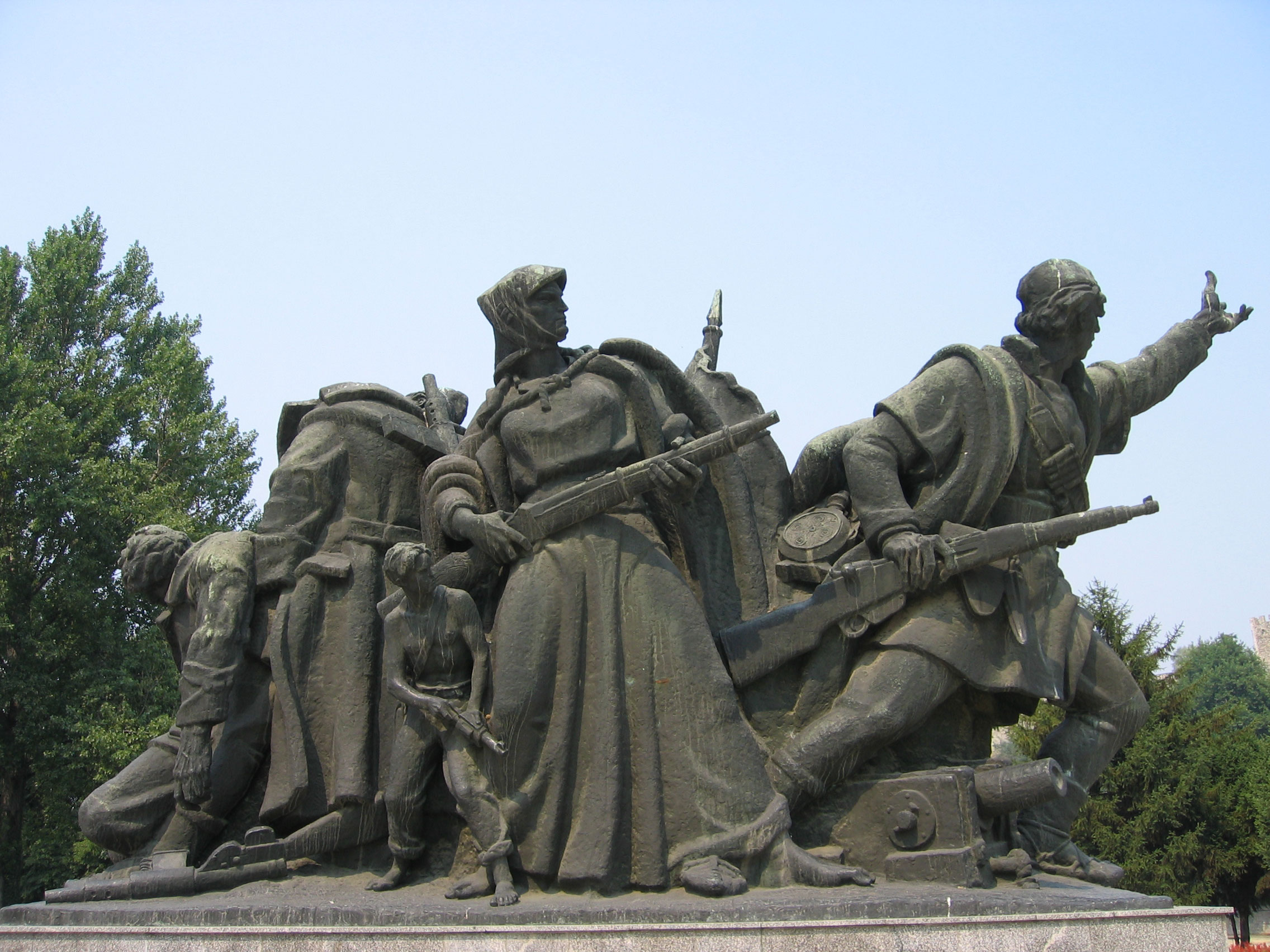 WWII liberation monument in Skopje