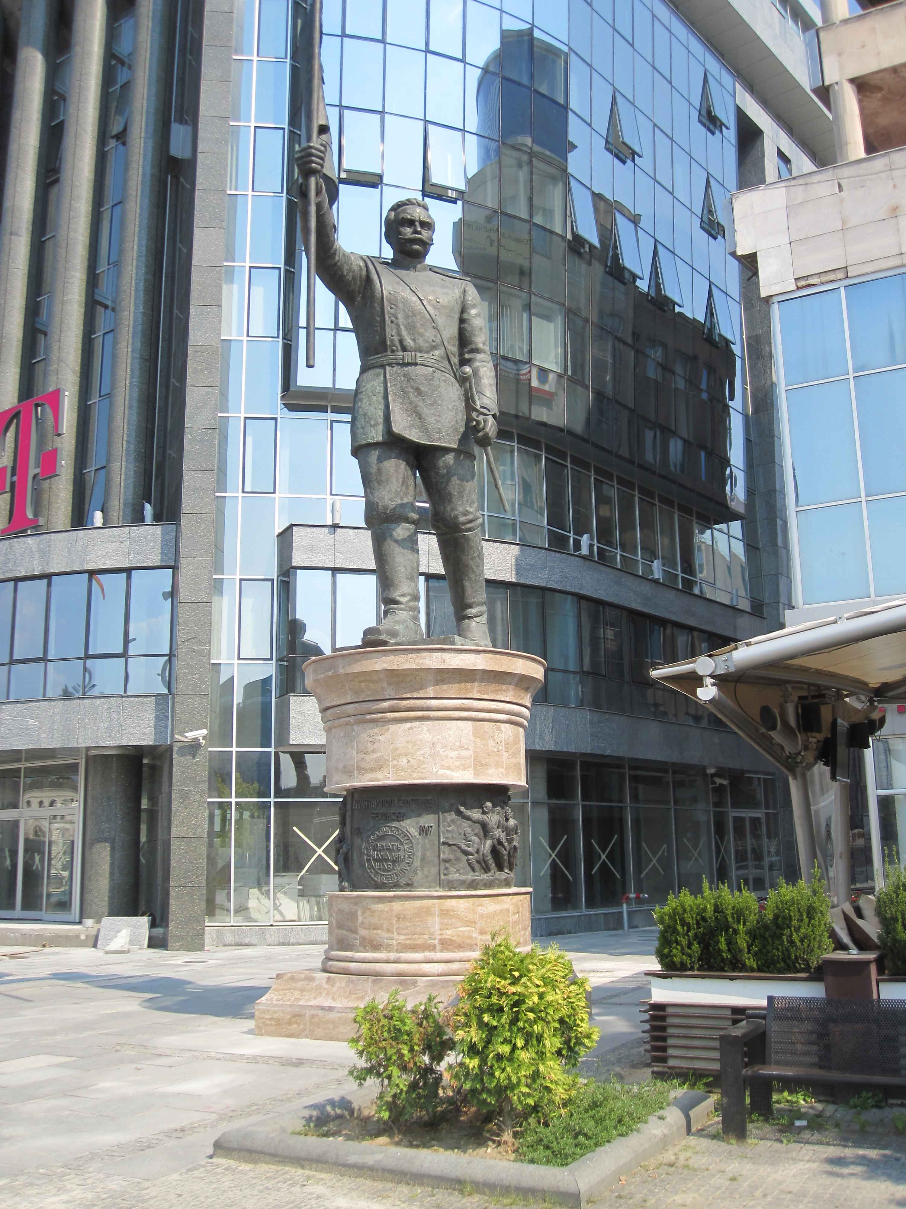 Statue of Dimitar Popgeorgiev Berovski in Skopje