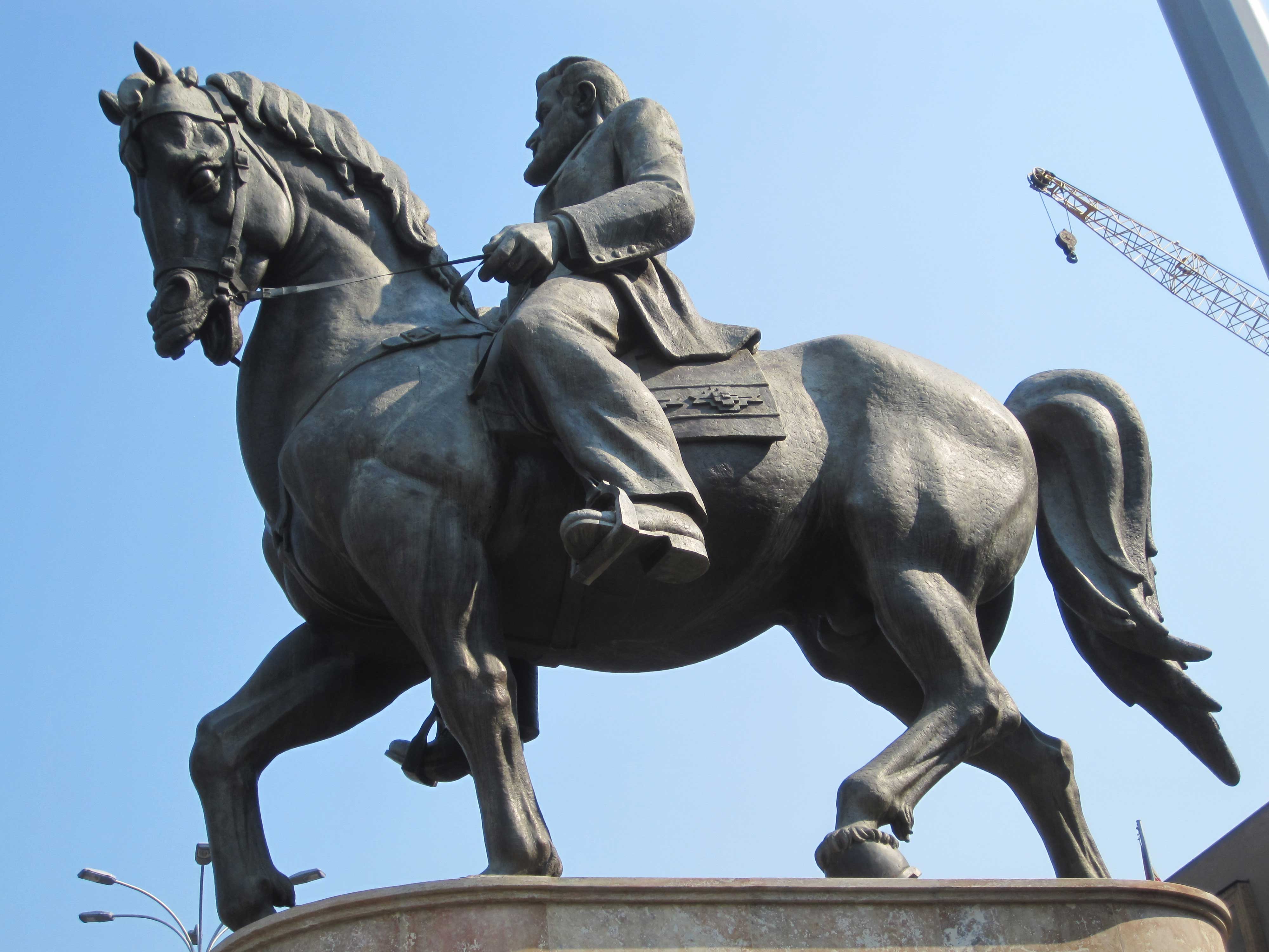 Statue of Nikola Karev in Skopje