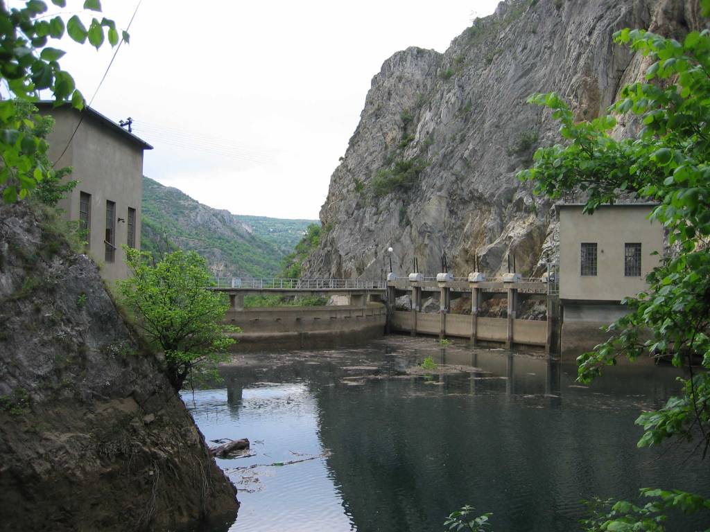 Dam at Lake Matka near Skopje