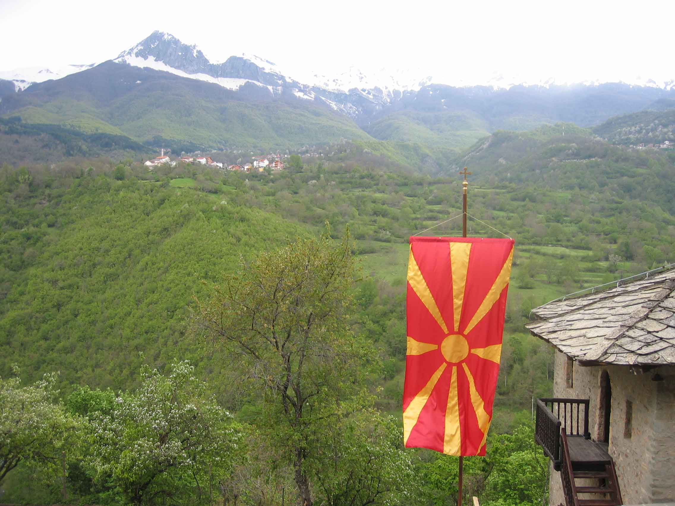 Mavrovo National Park seen from the St Jovan Bigorski Monastery