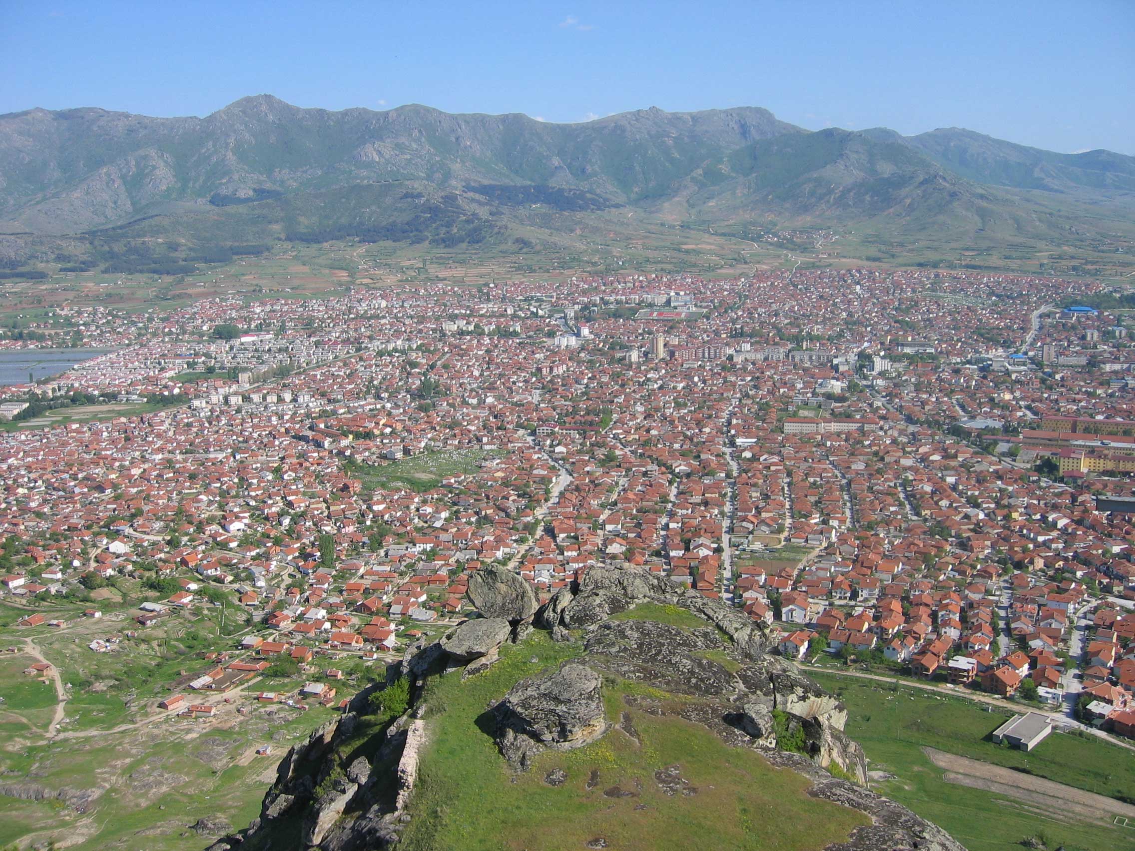 Prilep seens from Marko's Towers