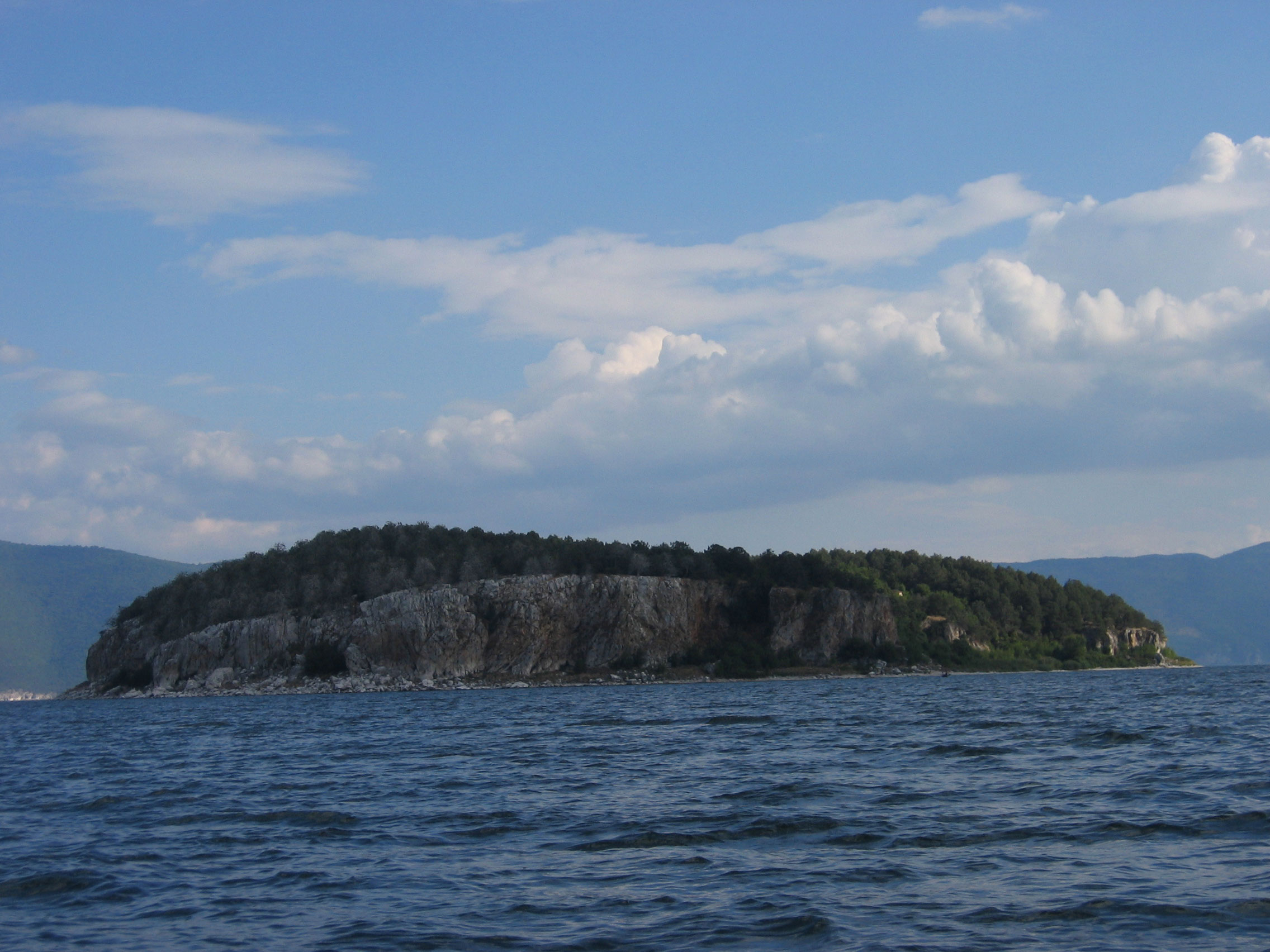 Golem Grad Snake Island Pelican Island in Lake Prespa