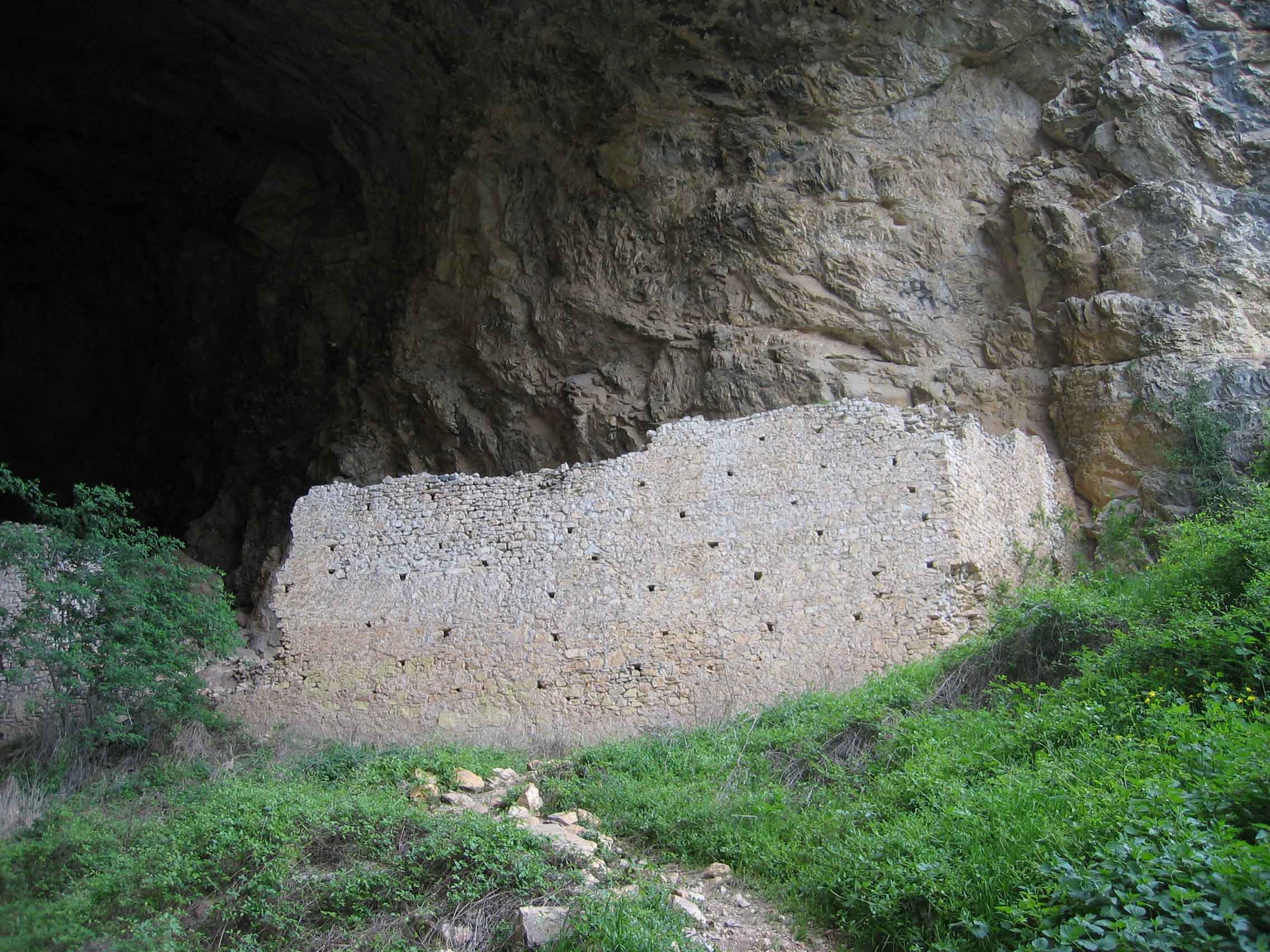 Ruins of a fortress at the Pesna Cave near Prilep