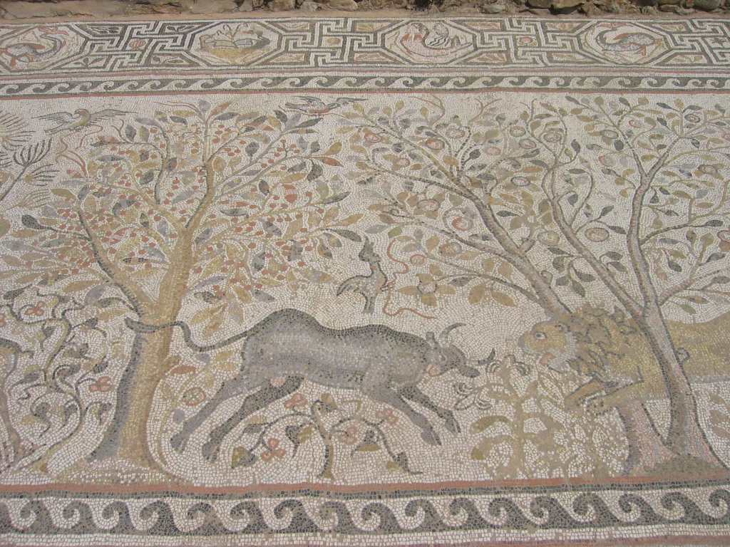 Mosaic at Heraclea Lyncestis Archeological Site near Bitola