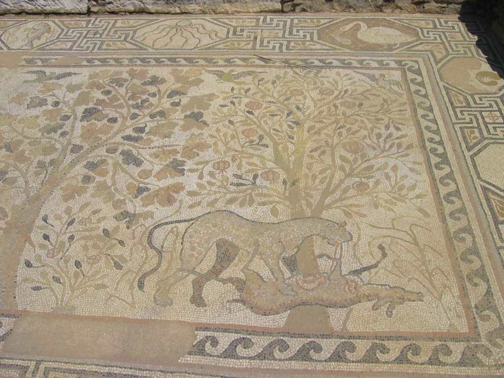 Mosaic at Heraclea Lyncestis Archeological Site near Bitola