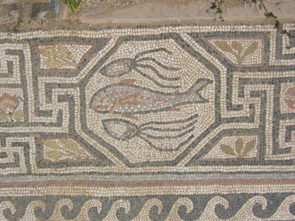 Mosaic at Heraclea Lyncestis Archeological Site near Bitola