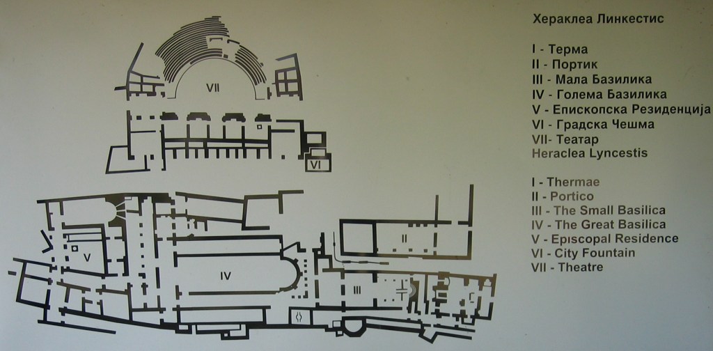 Map of Heraclea Lyncestis