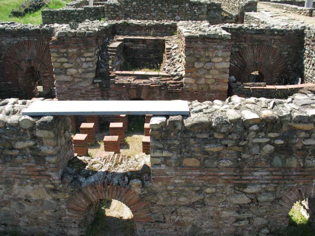 Thermae at Heraclea Lyncestis archeological site in Bitola