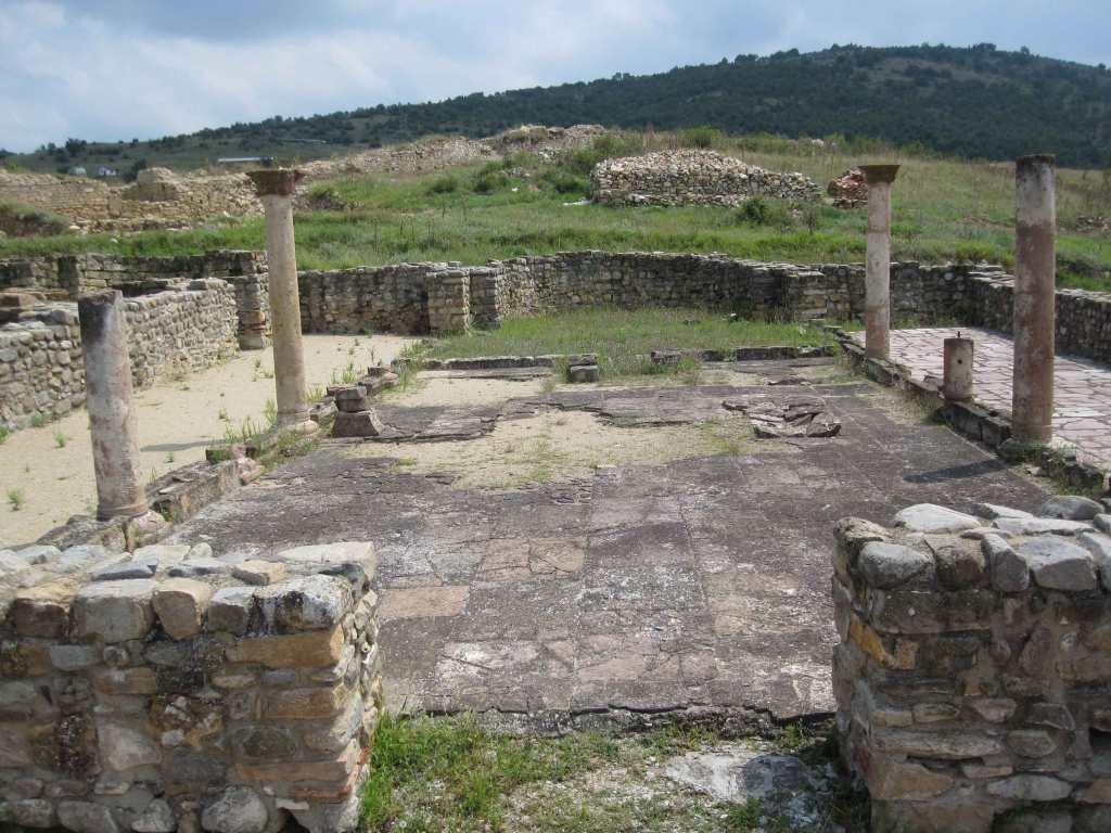 Basilica at archeological Site Bargala near Stip in Macedonia
