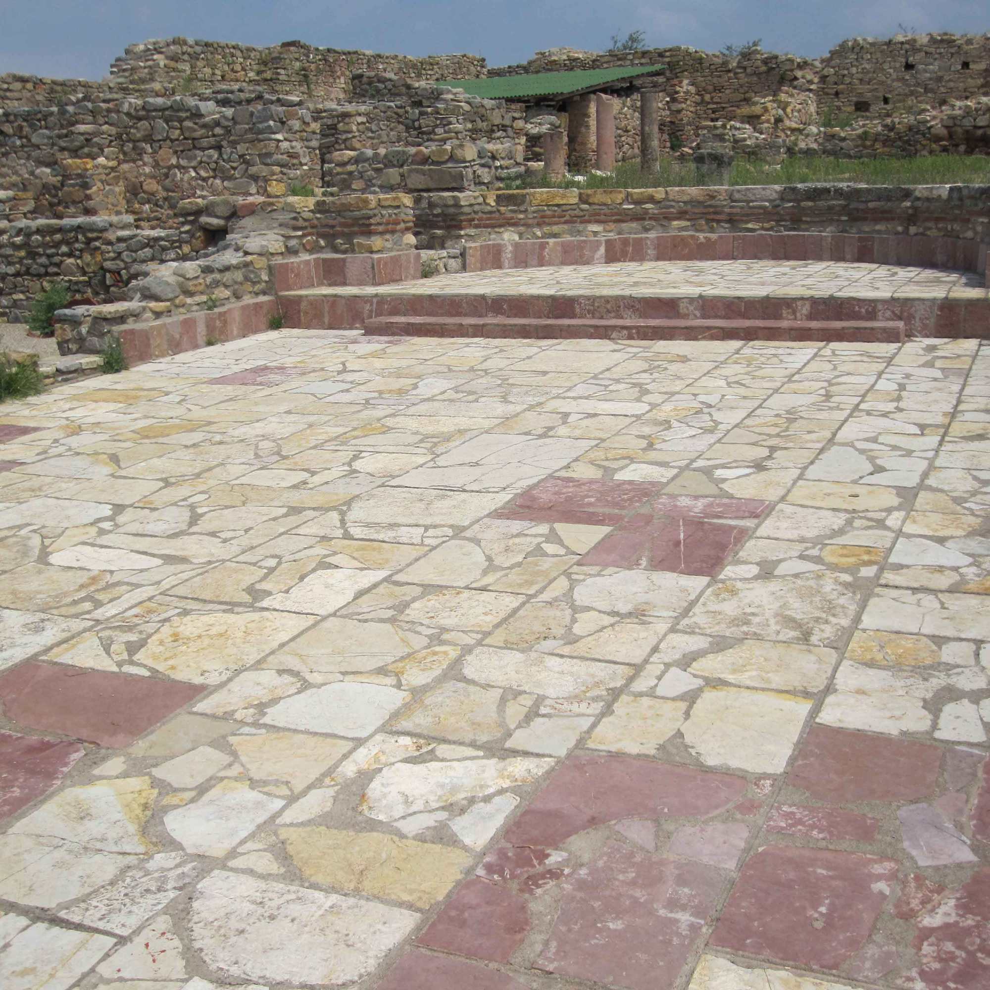 Court at archeological Site Bargala near Stip in Macedonia