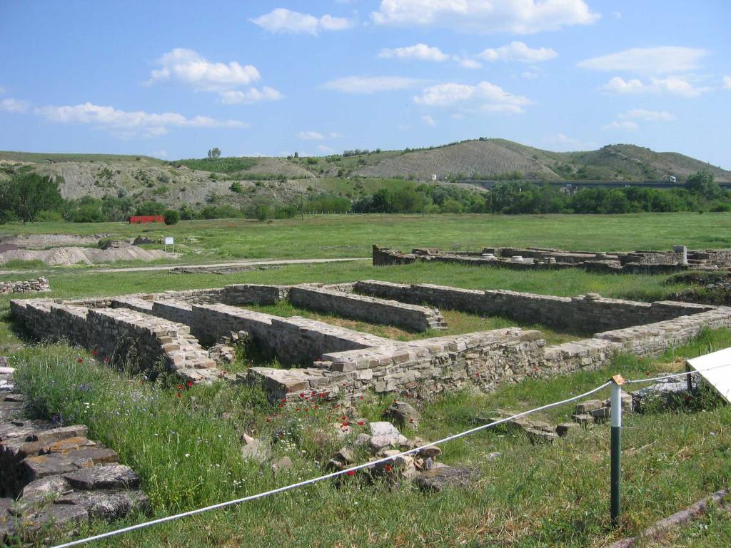 Civil Basilica at Stobi archeological site Macedonia