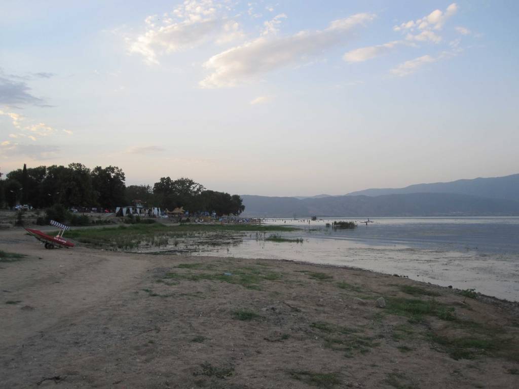 Dojran Beach at Lake Dojran in Macedonia