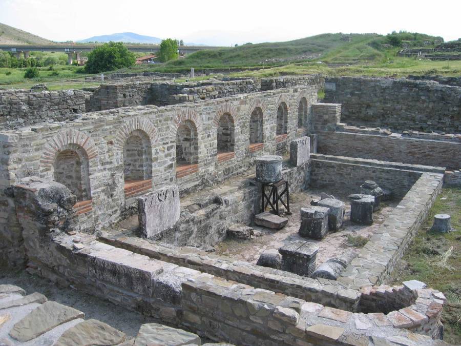 Theodosian Palace at Stobi archeological site Macedonia