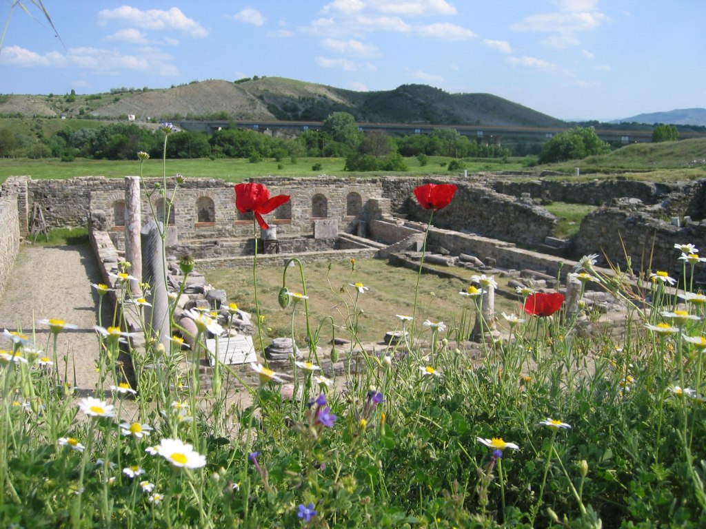 Theodosian Palace at Stobi archeological site Macedonia