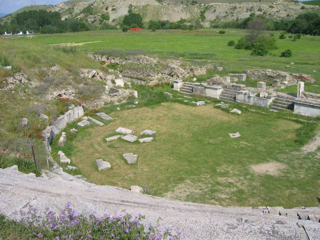 Theater at Stobi archeological site Macedonia