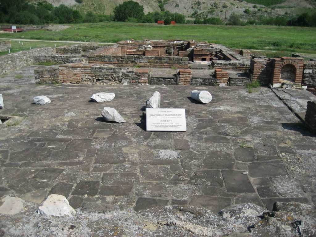 Large Bath at Stobi archeological site Macedonia