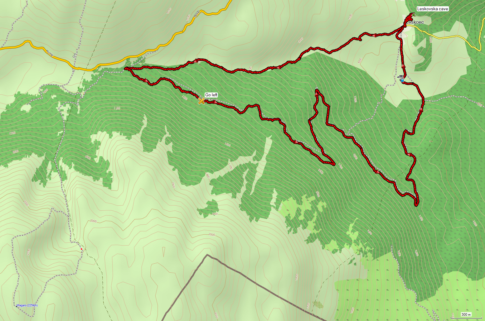 Stenje Leskoec Leskovska Cave Lipova Livada Pass Galicica National Park hiking hike