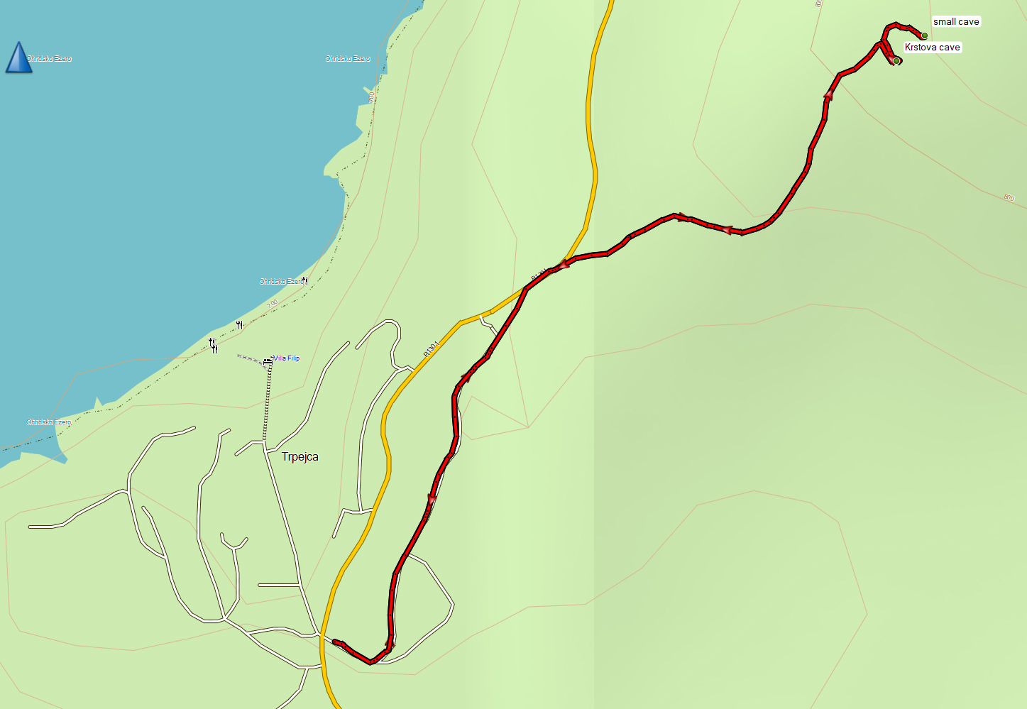 Trpejca to Krstova cave in Galicica National Park