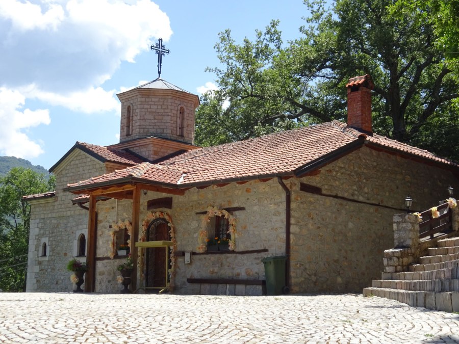 St Bogorodica near Skrebatno in Galicica National Park in Macedonia