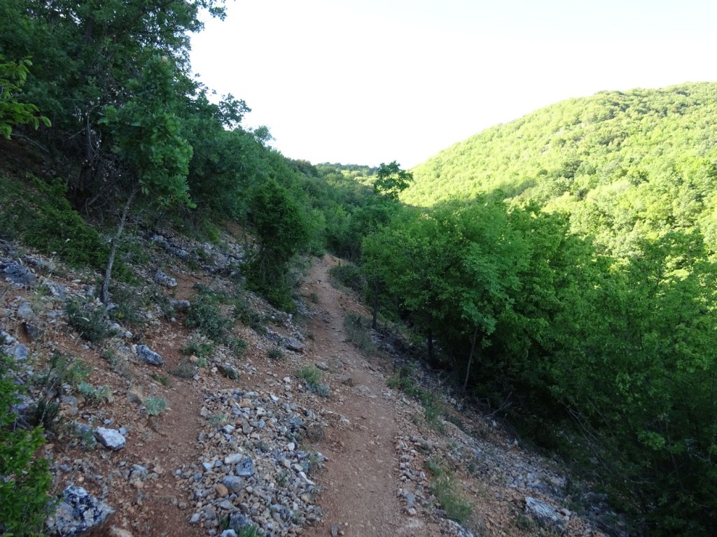 Velestovo to Elen peak in Galicica National Park near Ohrid in Macedonia