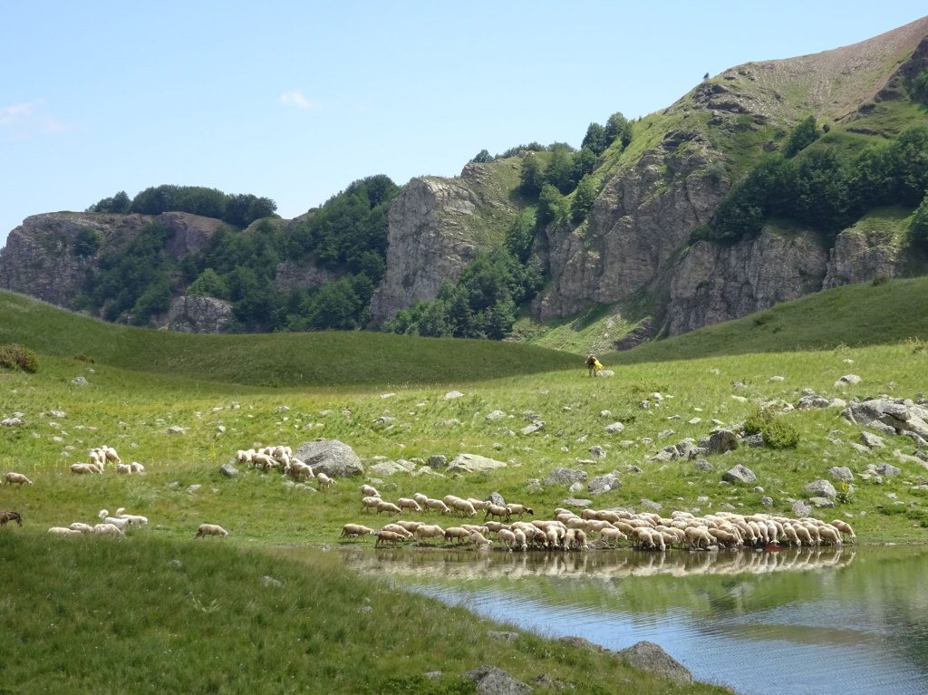 Labunishta lakes on Jablanica mountain in Macedonia