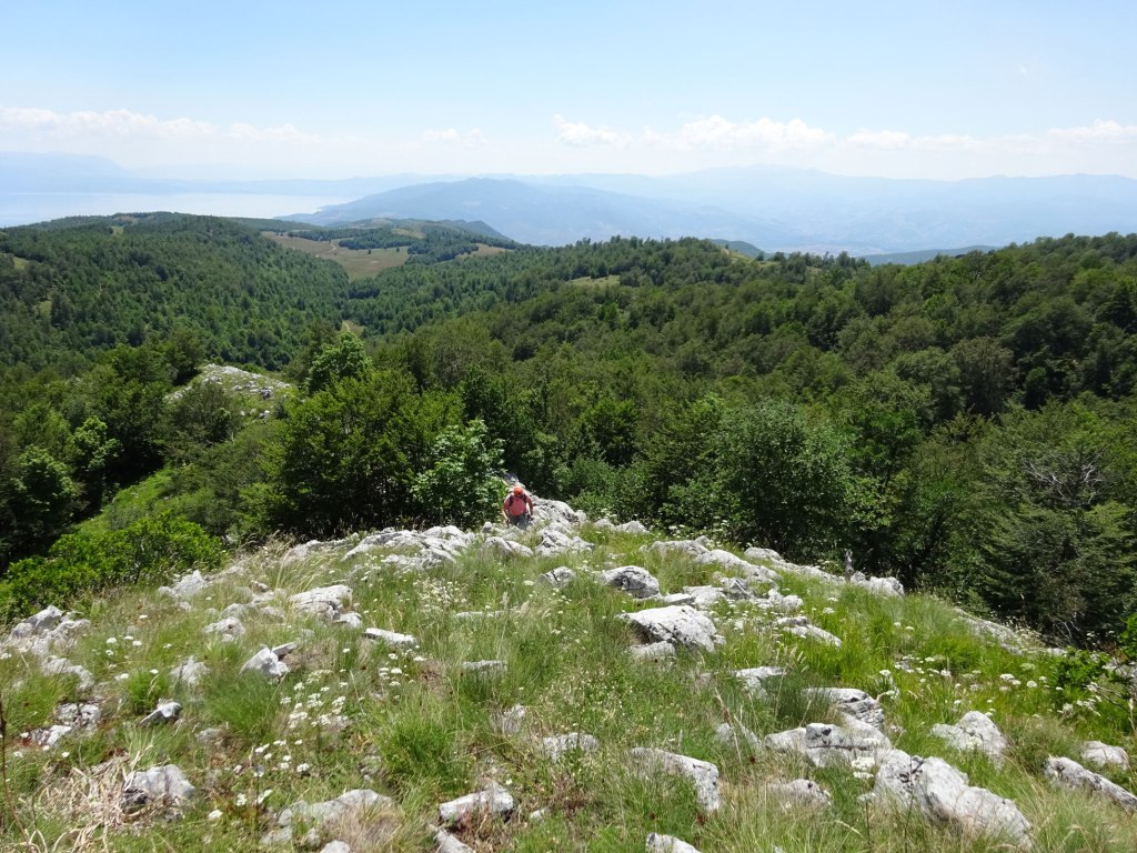 Vishni hike to Albanian border near Lake Ohrid in Macedonia
