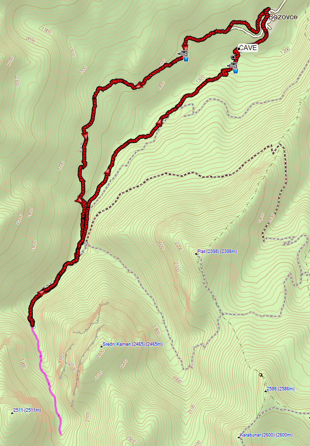 Bozovce Leshnica vodopad waterfall hiking North Macedonia