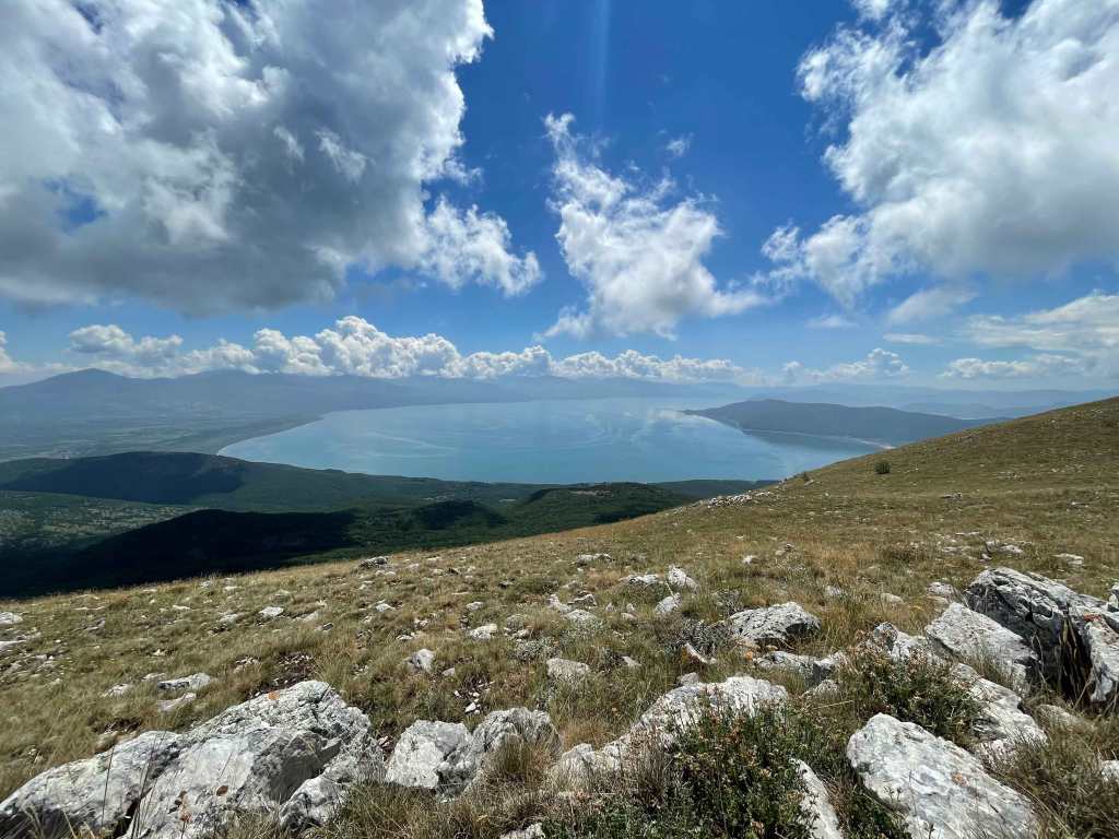 Galicica National Park Tomoros peak hiking North Macedonia