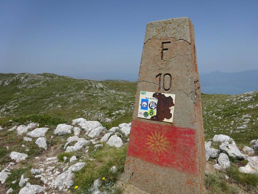 Magaro Kota F10 peak Galicica National Park hiking North Macedonia