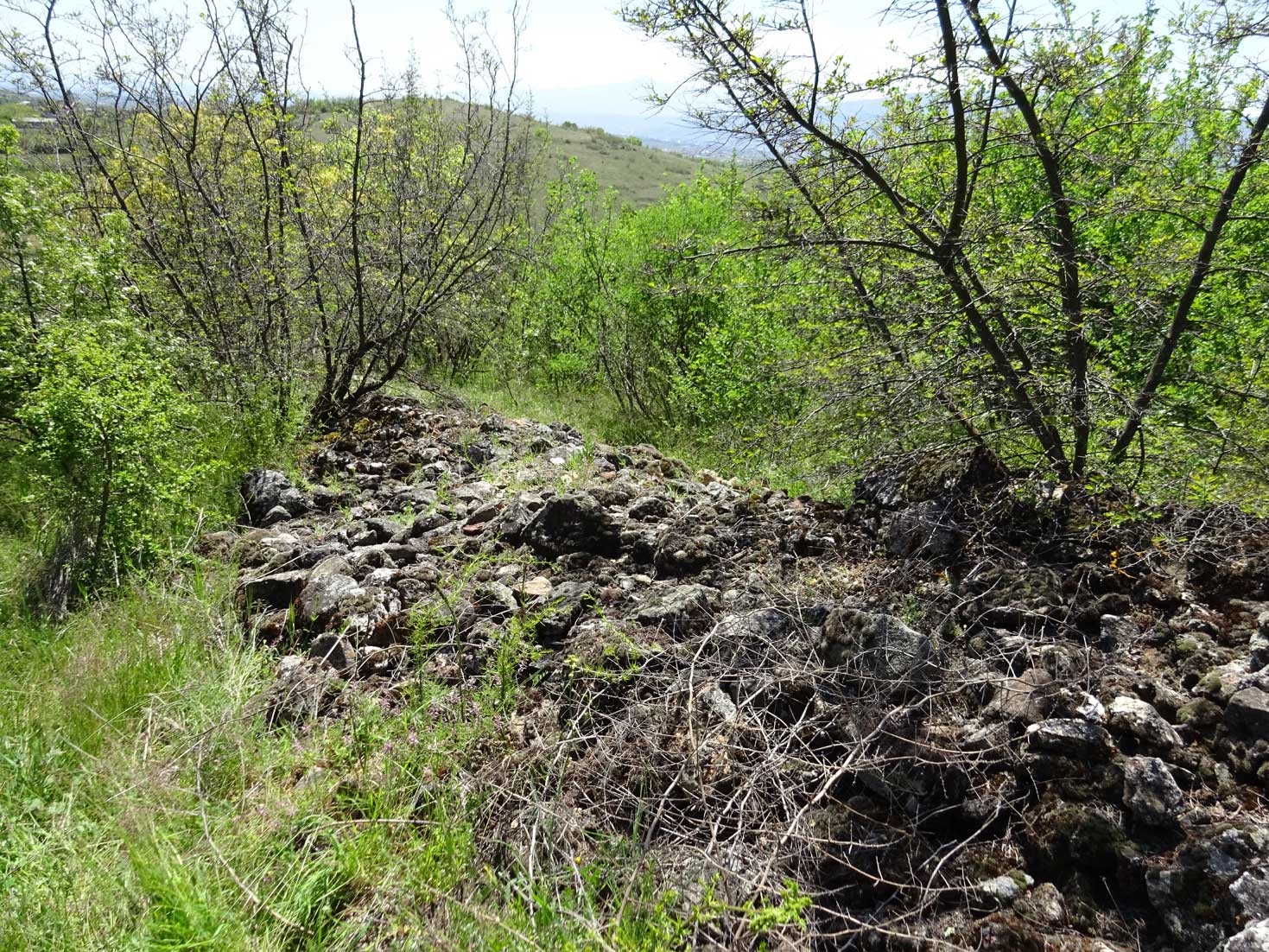 Brazda Tomb archeological site Markov Kamen peak Davina Kula archeological site hiking North Macedonia