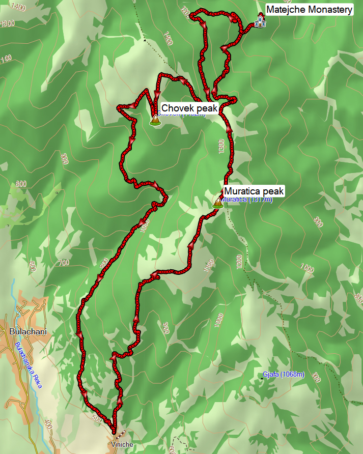 Viniche Matejche Monastery North Macedonia hiking